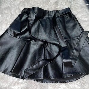 Boutique leather skirt